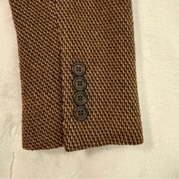 Lauren Ralph Lauren Wool Blend Herringbone Tweed Blazer Size 6 - Picture 10 of 13